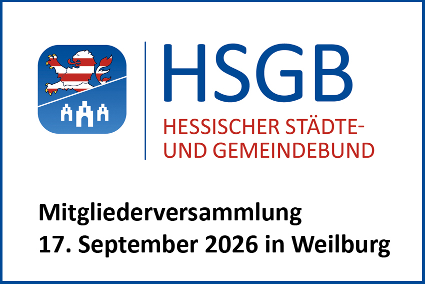 Mitgliederversammlung des HSGB am 17. September 2026 in Weilburg Mitgliederversammlung